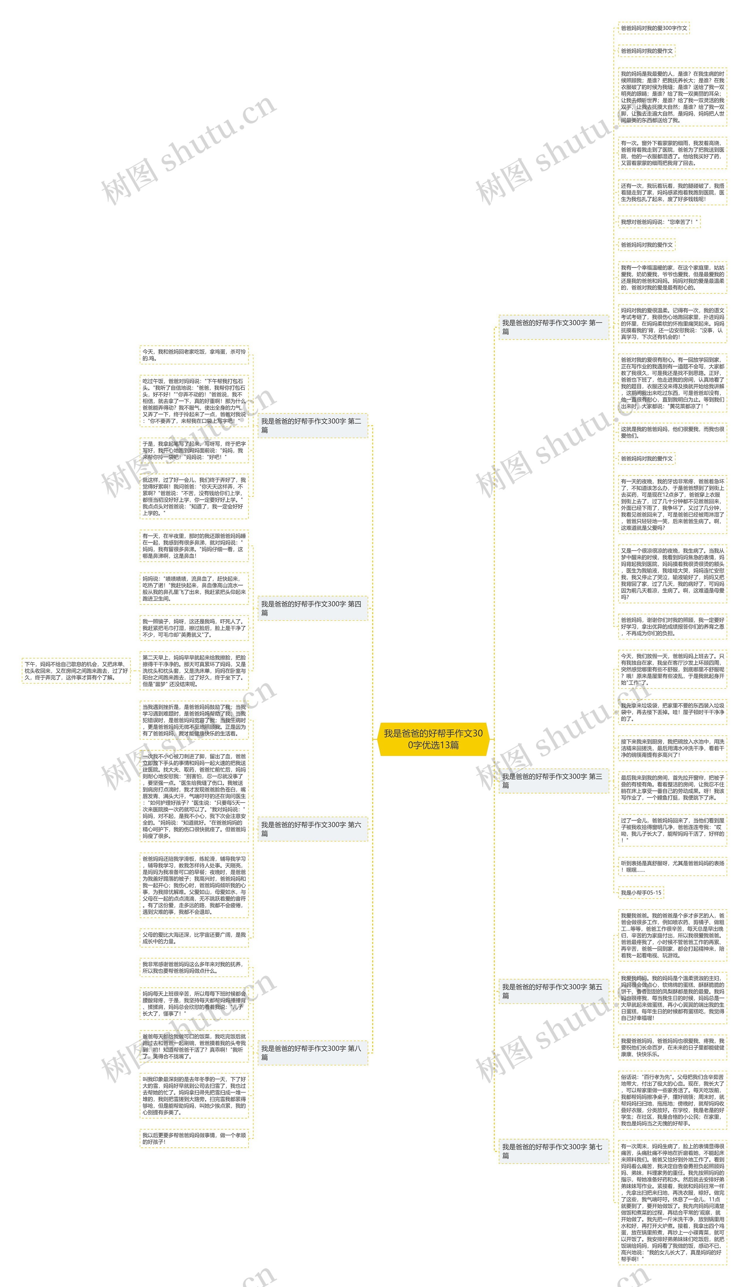 我是爸爸的好帮手作文300字优选13篇思维导图