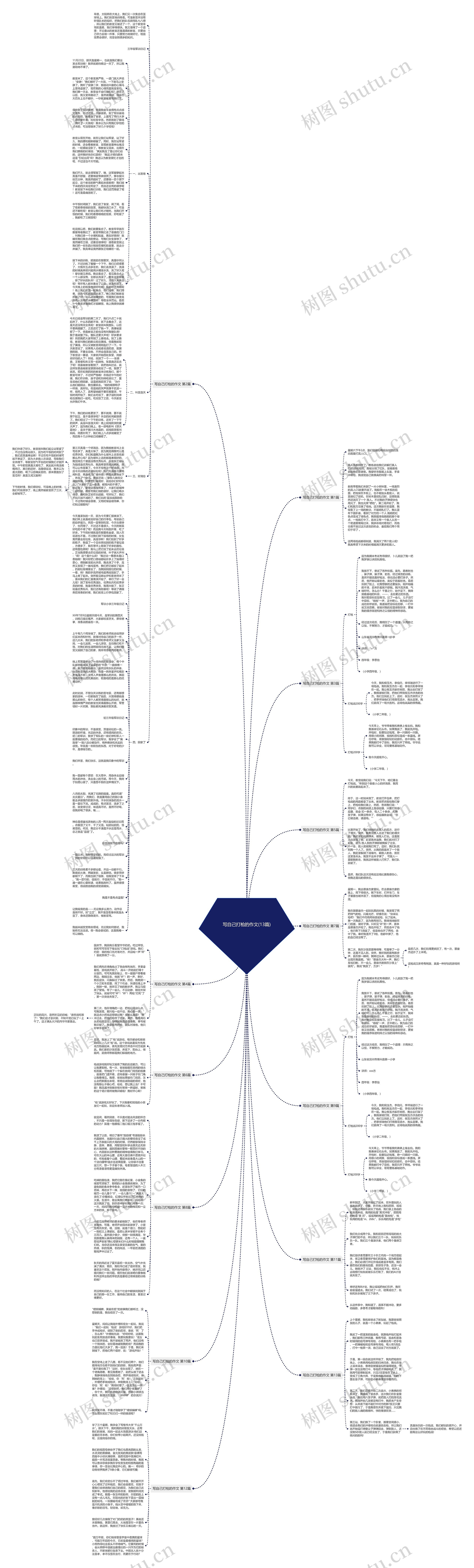 写自己打枪的作文(13篇)思维导图高清图 写自己打枪的作文(13篇)思维导图
