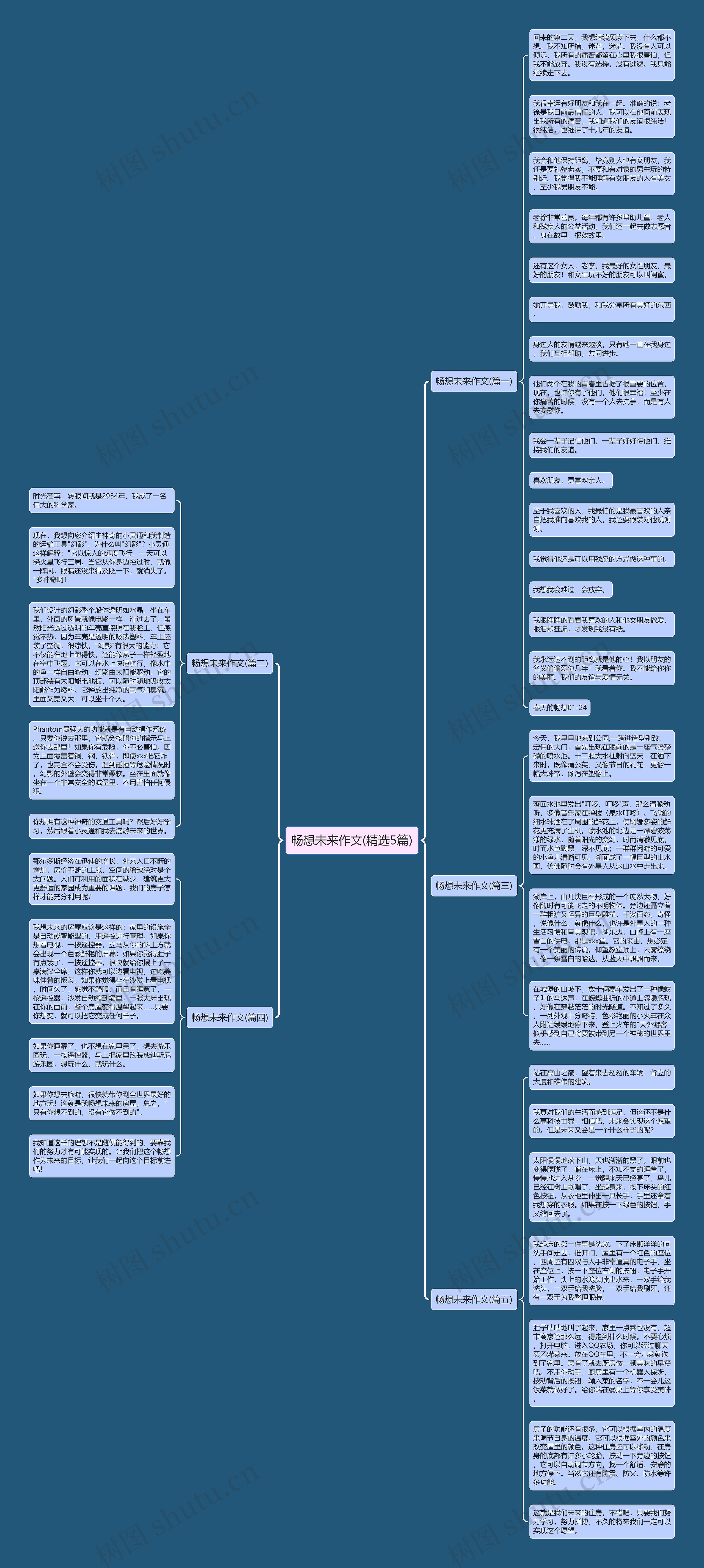 畅想未来作文(精选5篇)思维导图