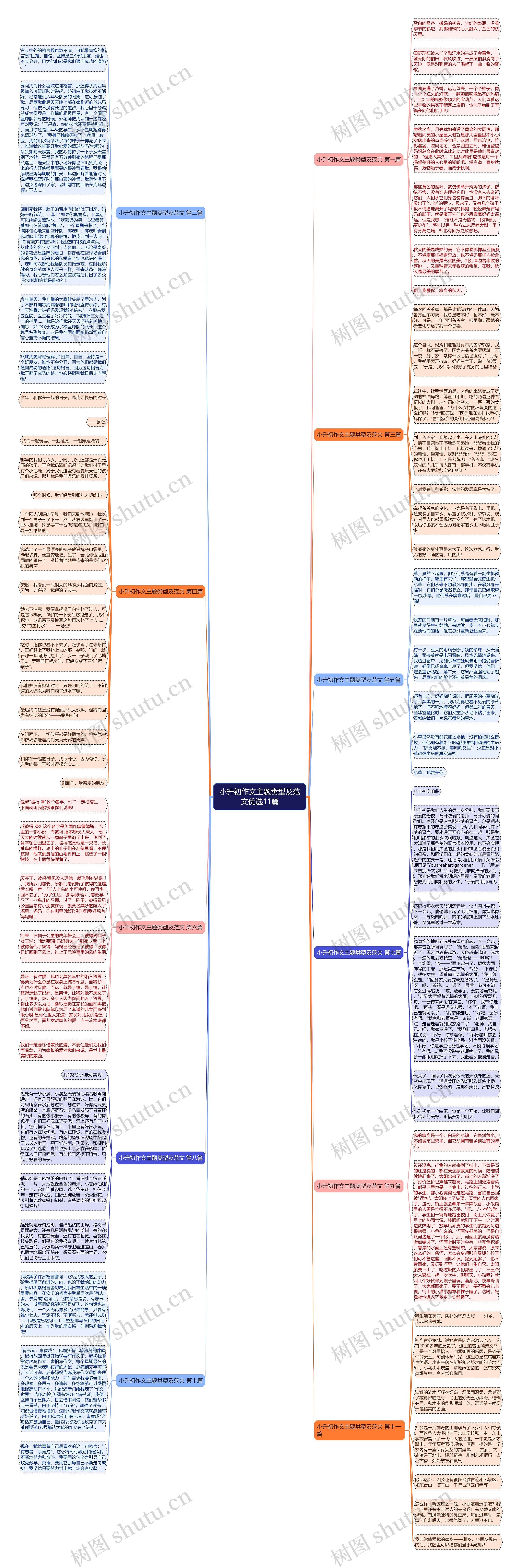 小升初作文主题类型及范文优选11篇 小升初作文主题类型及范文优选11篇