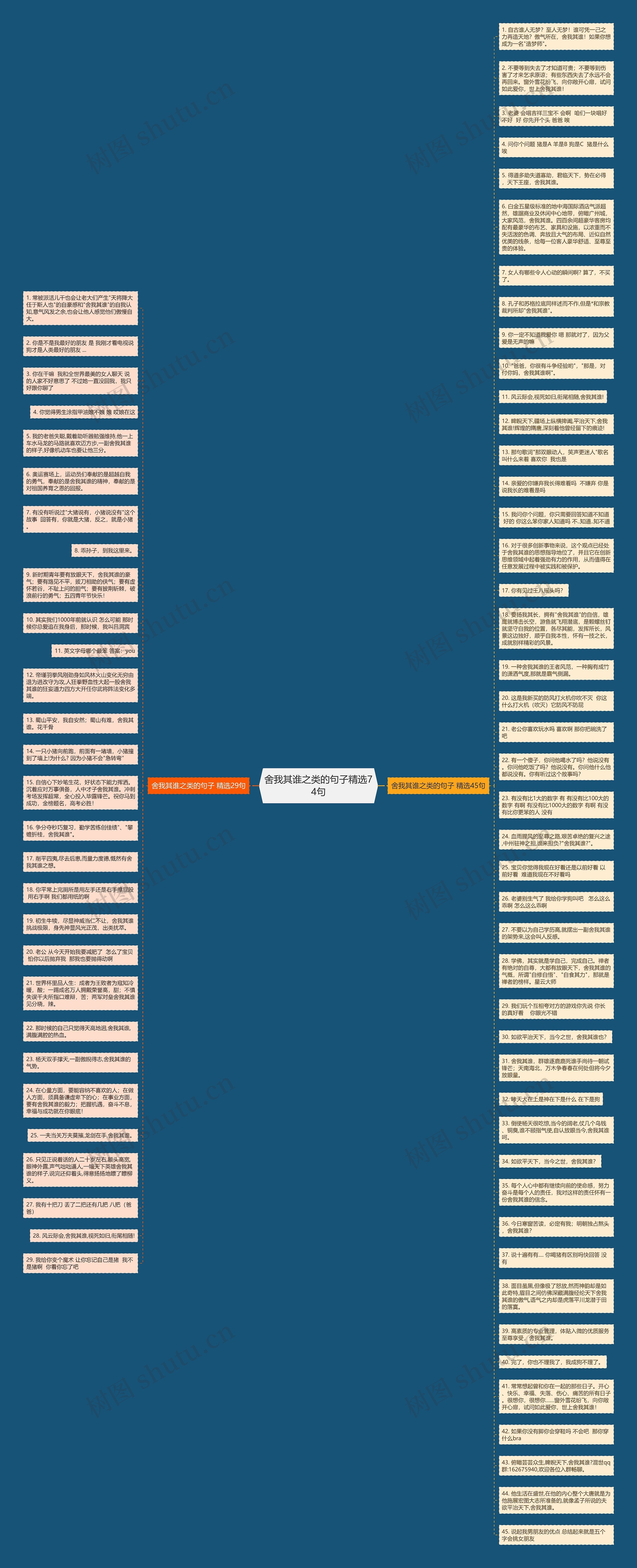 舍我其谁之类的句子精选74句思维导图
