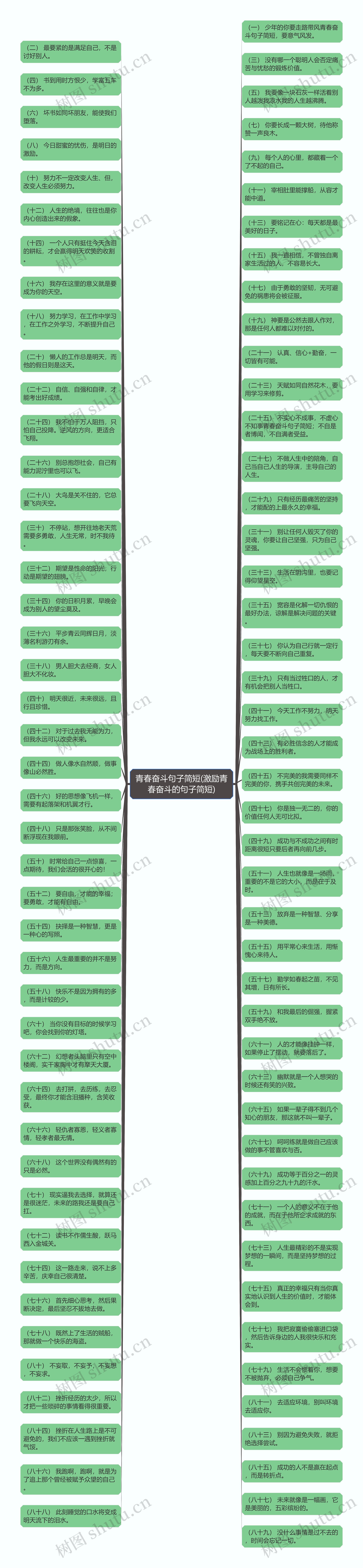 青春奋斗句子简短(激励青春奋斗的句子简短)思维导图