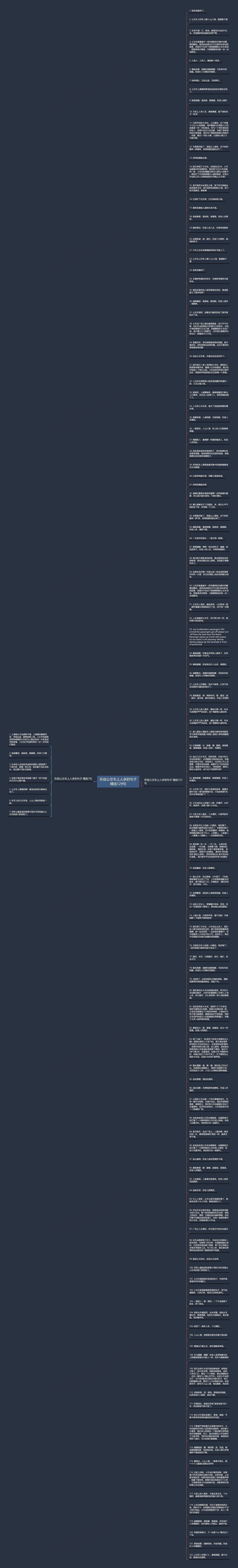 形容公交车上人多的句子精选129句思维导图