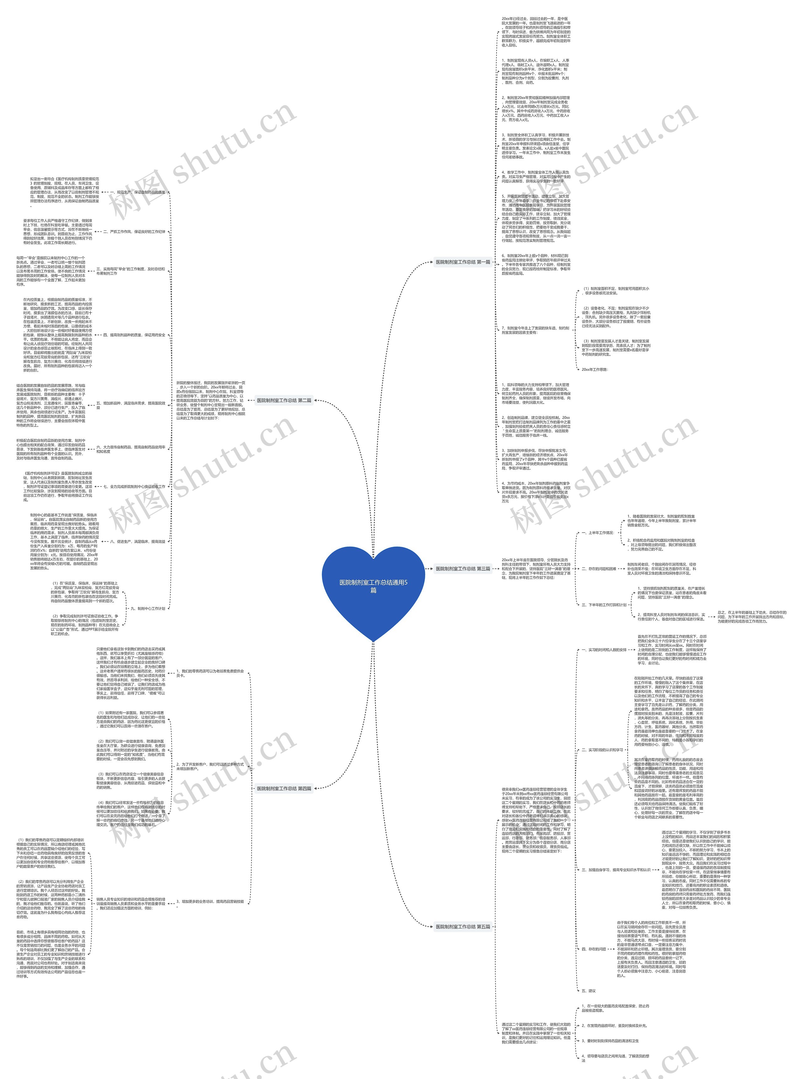 医院制剂室工作总结通用5篇思维导图