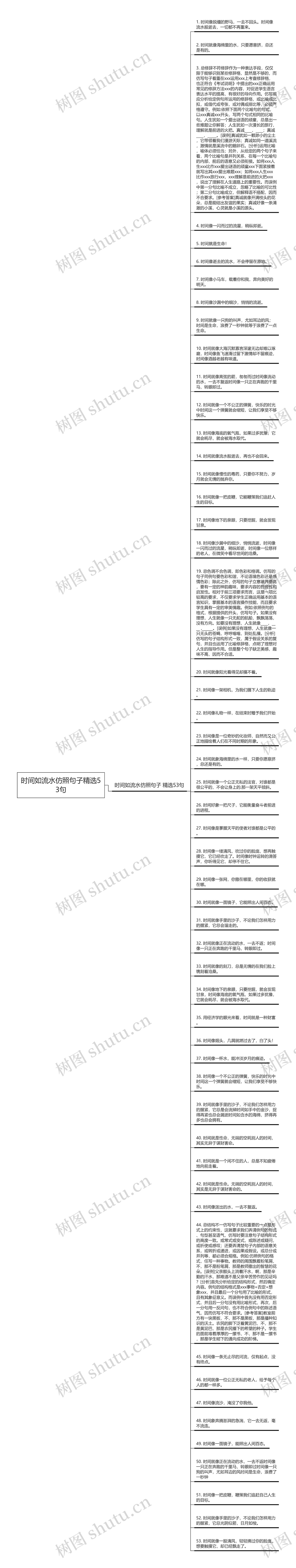 时间如流水仿照句子精选53句