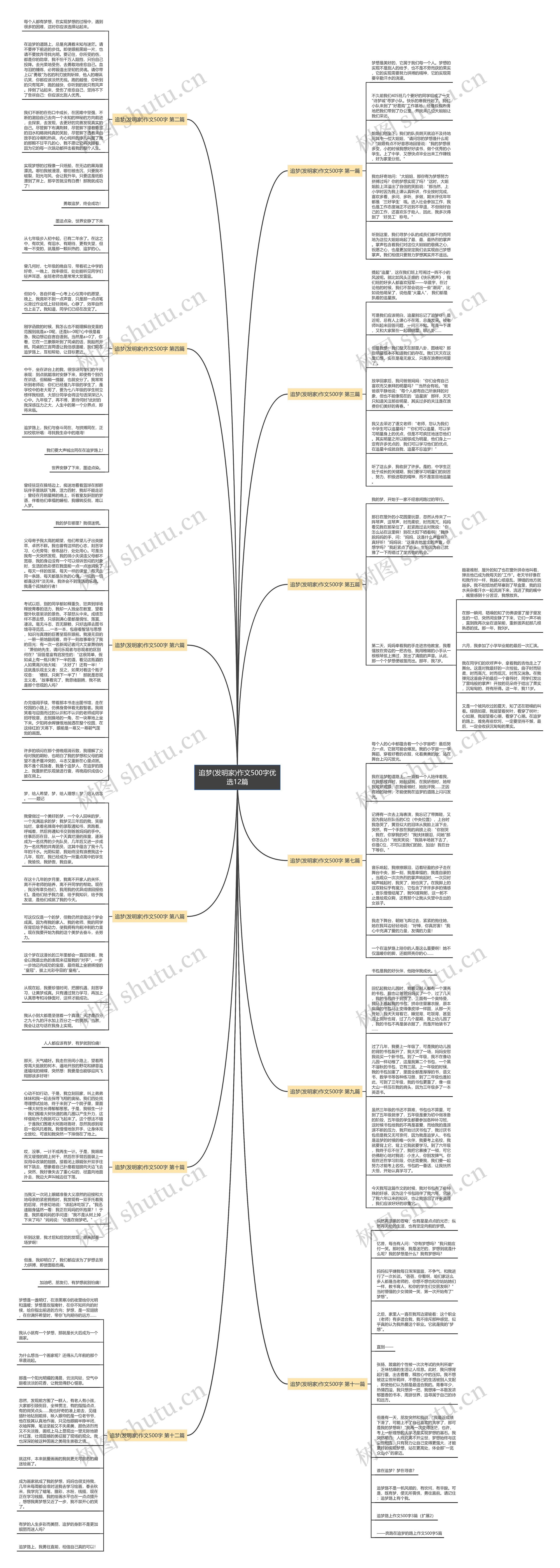 追梦(发明家)作文500字优选12篇思维导图