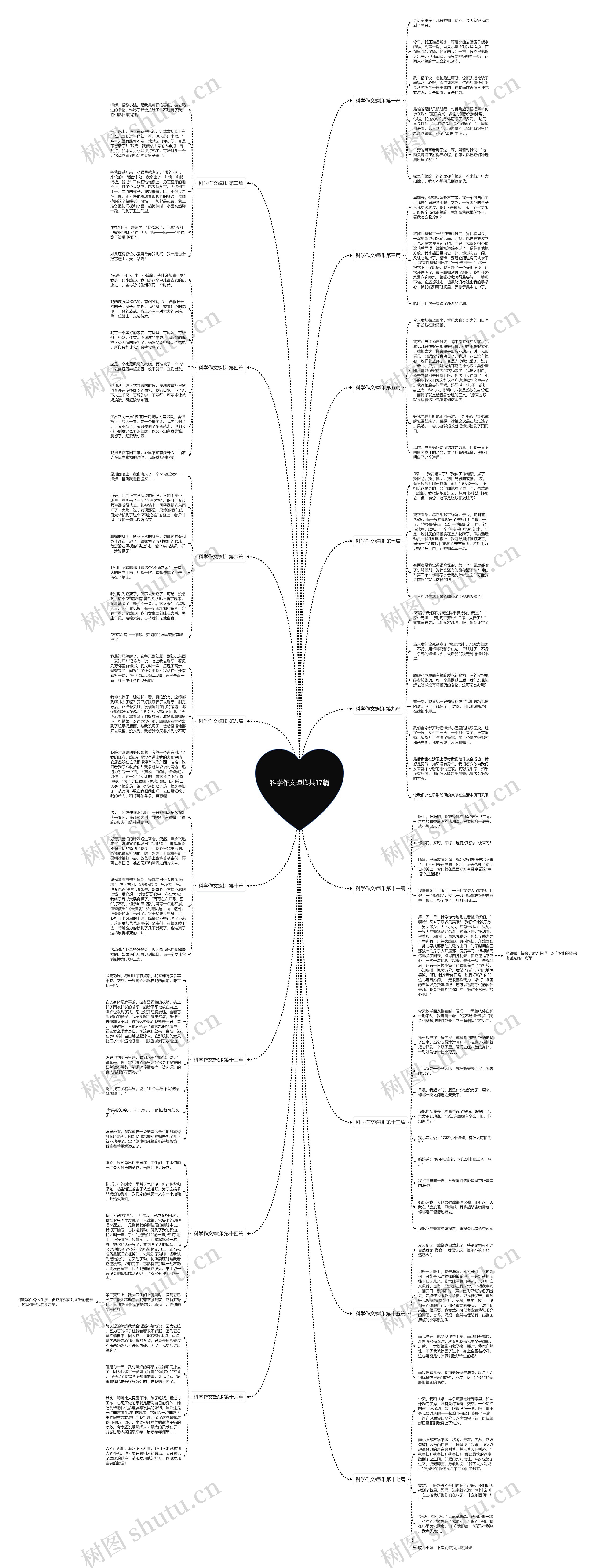 科学作文蟑螂共17篇思维导图