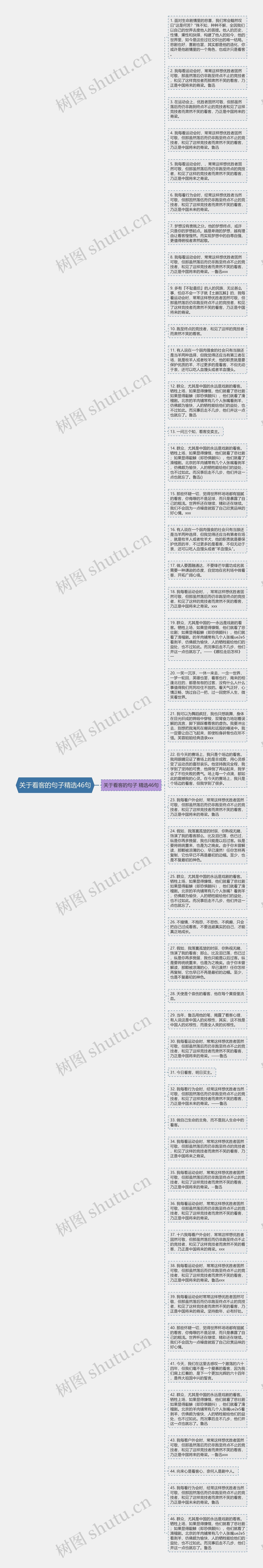 关于看客的句子精选46句