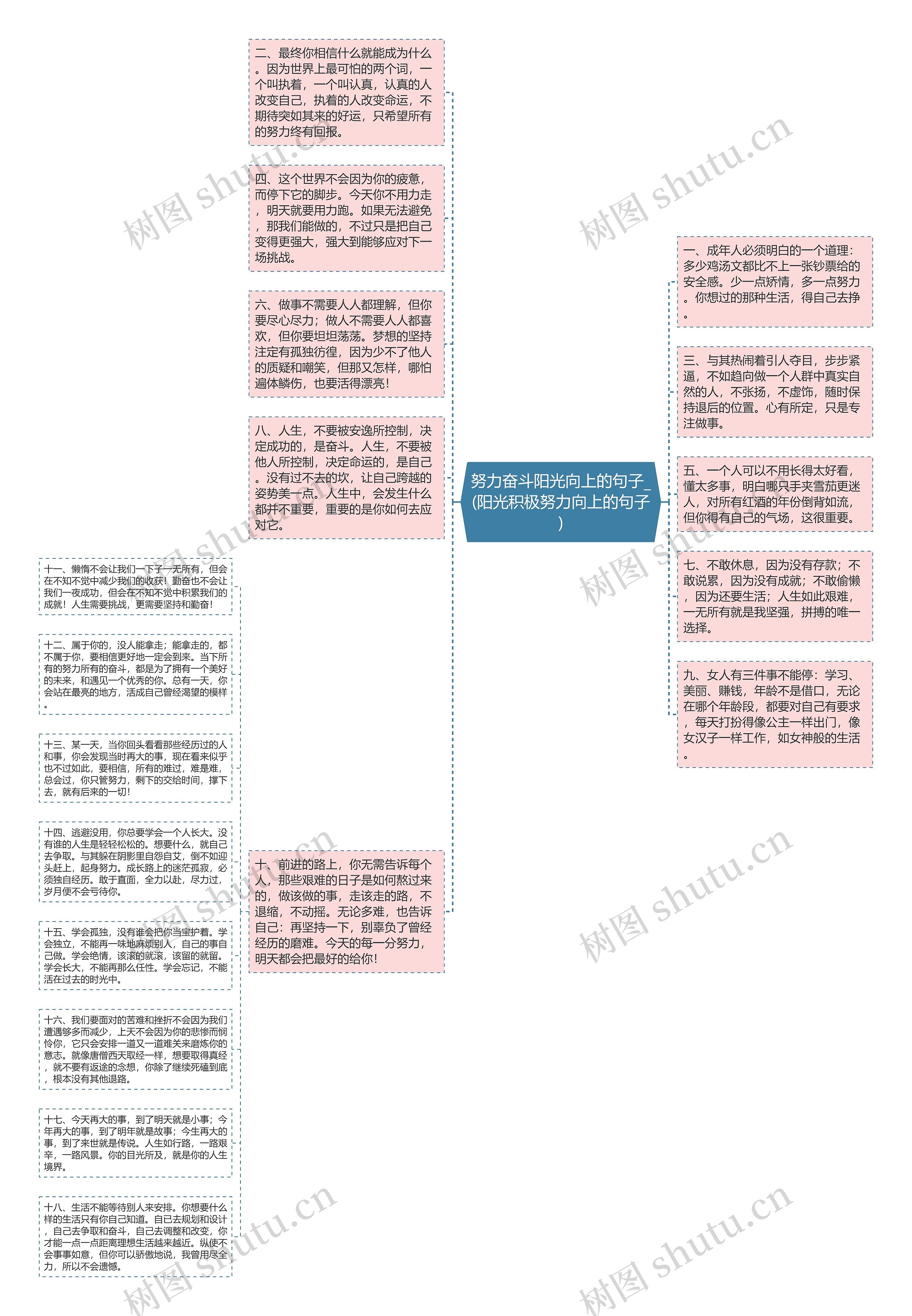 努力奋斗阳光向上的句子_(阳光积极努力向上的句子)思维导图