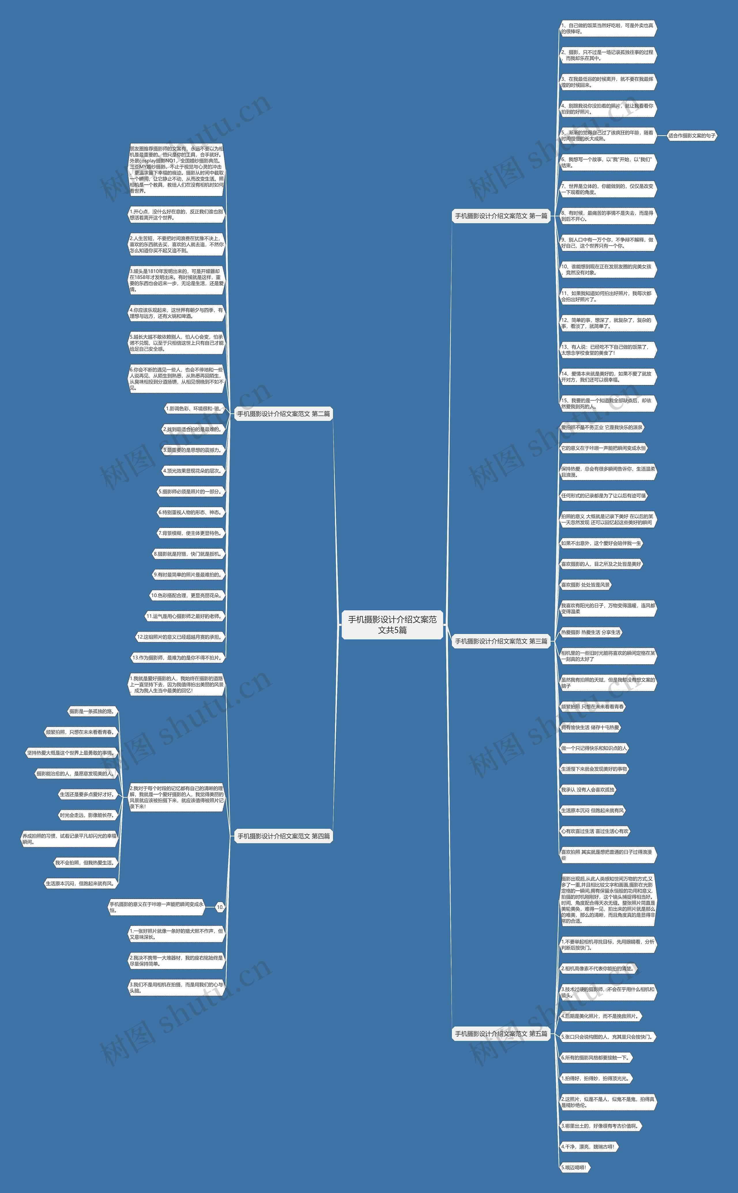 手机摄影设计介绍文案范文共5篇思维导图