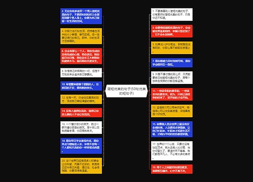 简短优美的句子(50句优美的短句子) 简短优美的句子(50句优美的短句子)