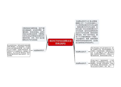 表白句子长句女追男(女追男表白短句)