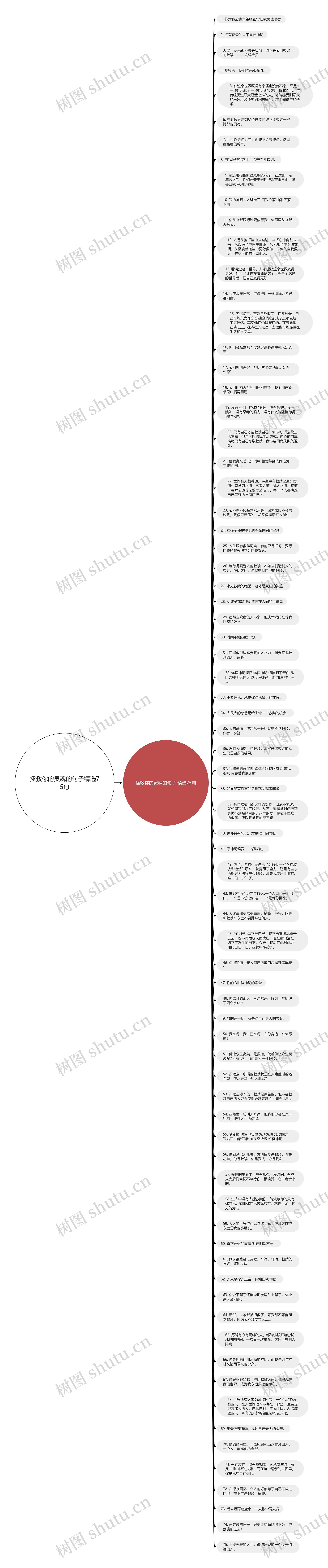 拯救你的灵魂的句子精选75句思维导图