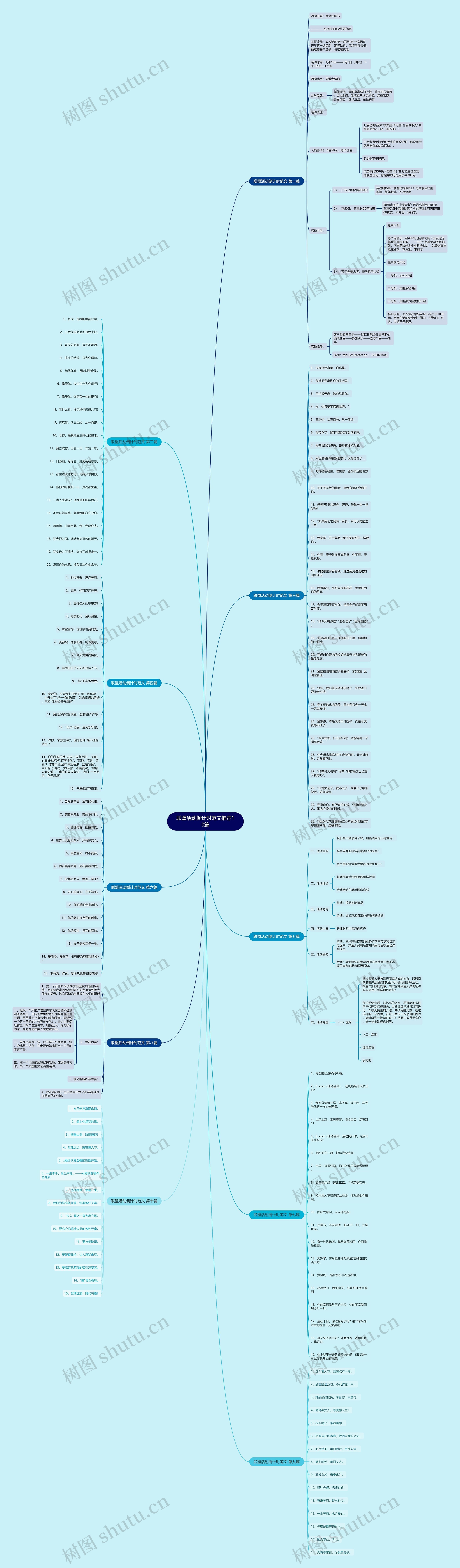 联盟活动倒计时范文推荐10篇思维导图