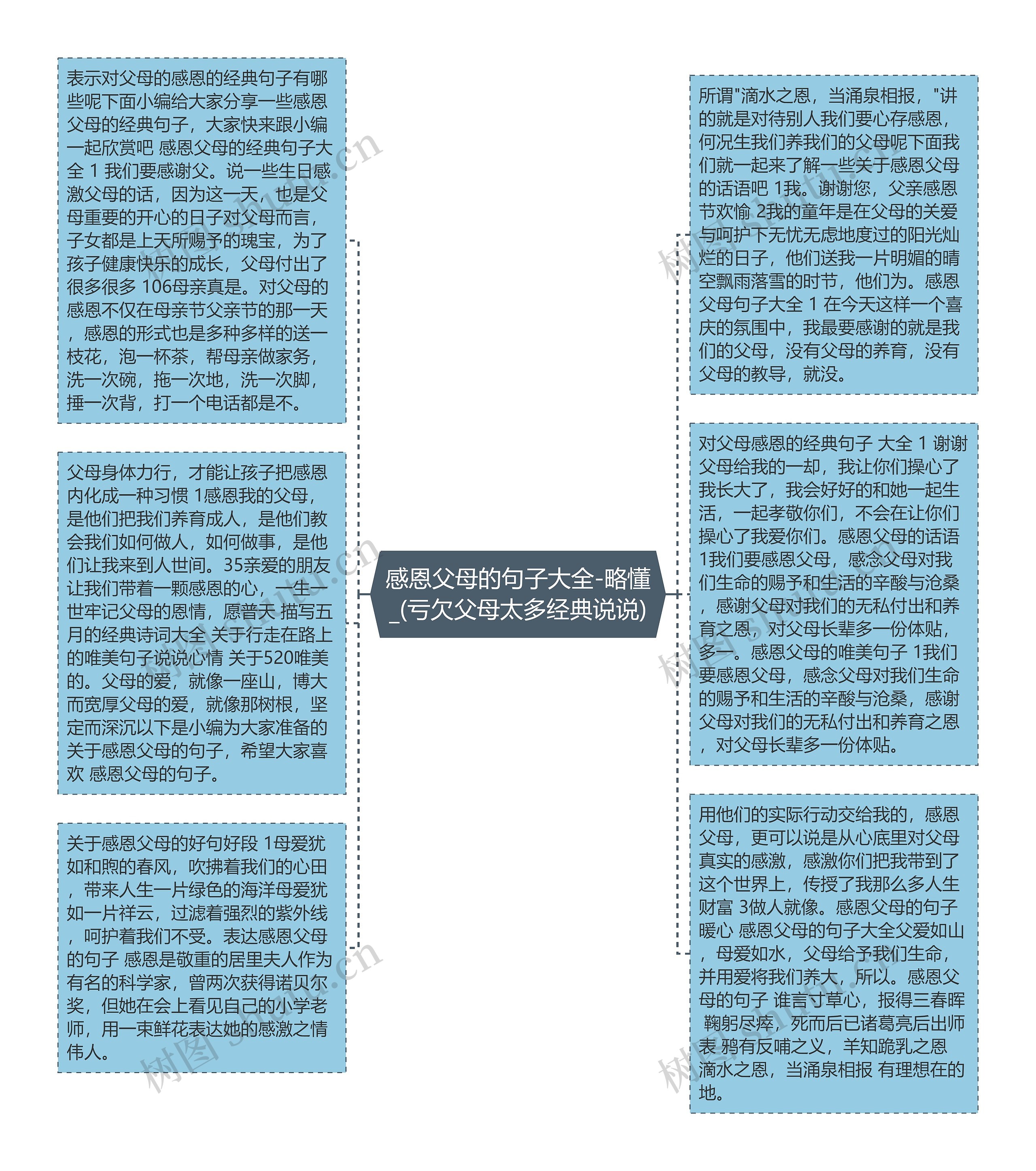 感恩父母的句子大全-略懂_(亏欠父母太多经典说说)思维导图