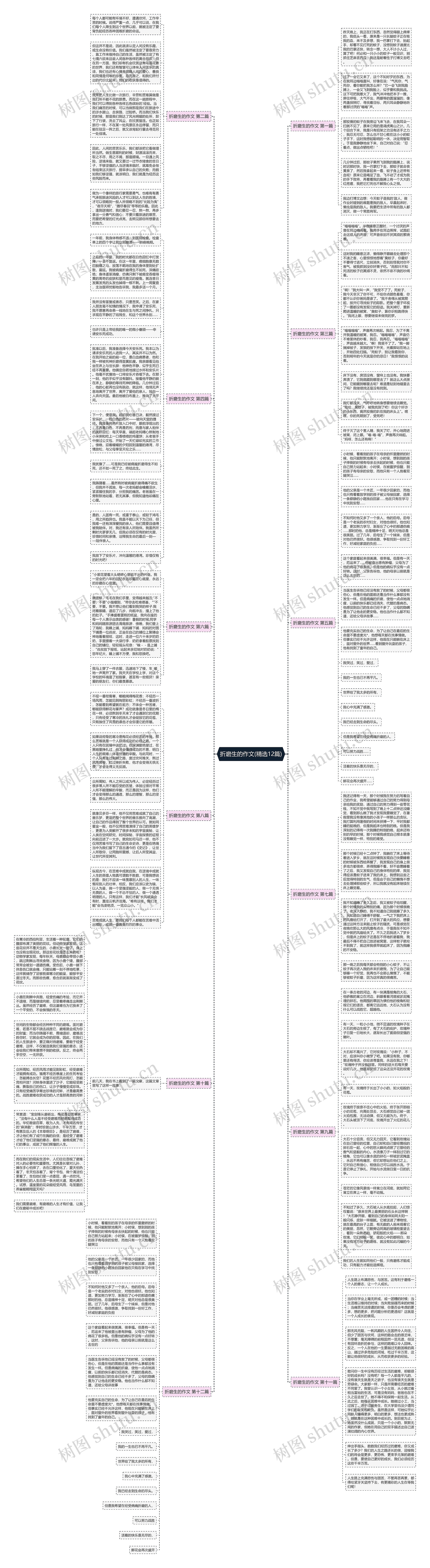 折磨生的作文(精选12篇)思维导图