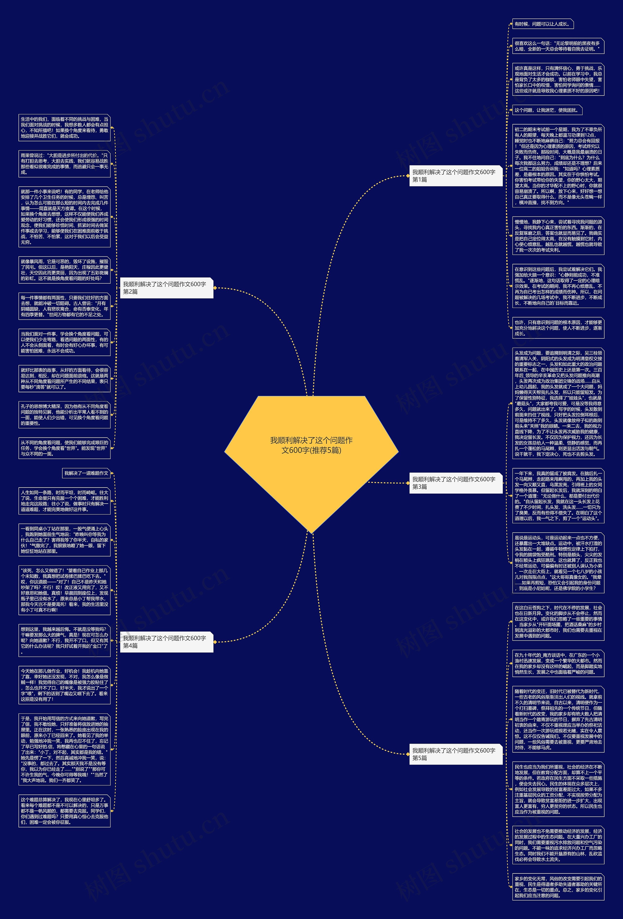 我顺利解决了这个问题作文600字(推荐5篇)思维导图