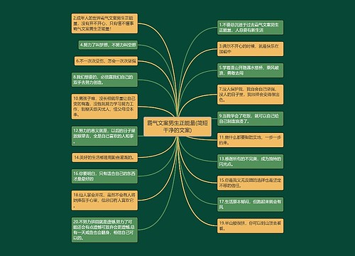 霸气文案男生正能量(简短干净的文案) 霸气文案男生正能量(简短干净的文案)