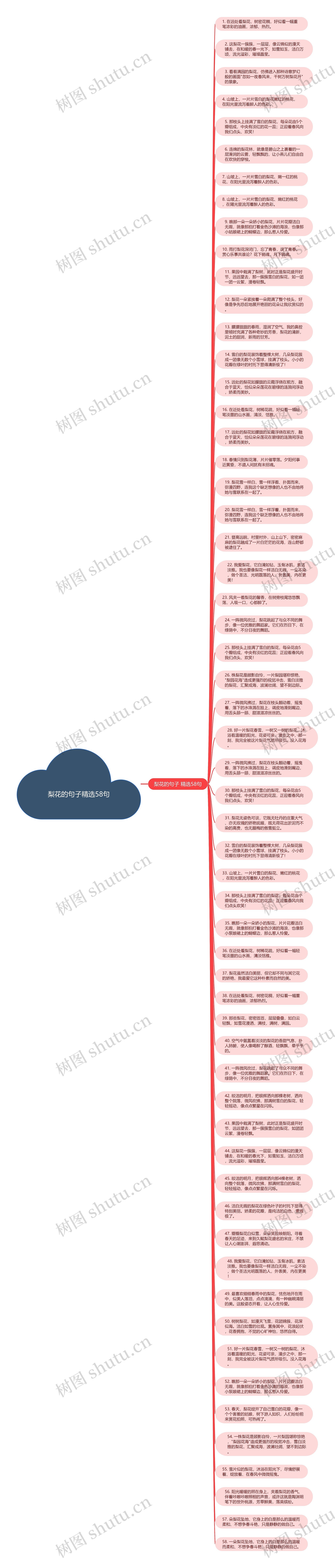 梨花的句子精选58句思维导图