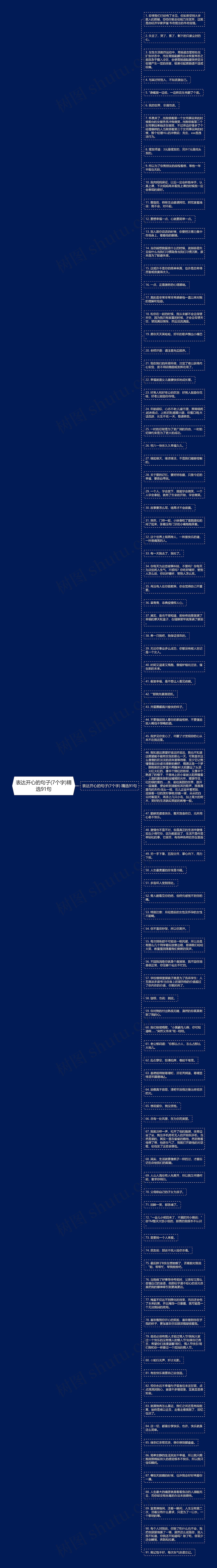 表达开心的句子(7个字)精选91句思维导图