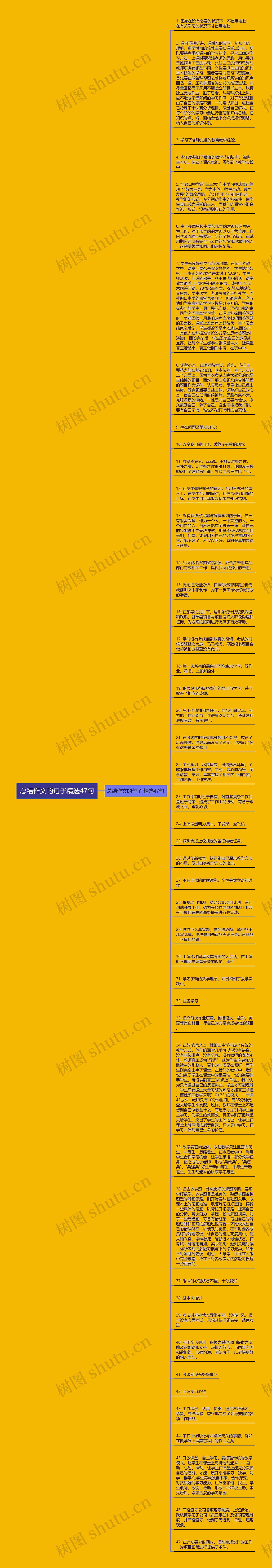 总结作文的句子精选47句