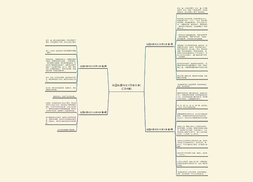 校园秋景作文100字大学(汇总4篇) 校园秋景作文100字大学(汇总4篇)