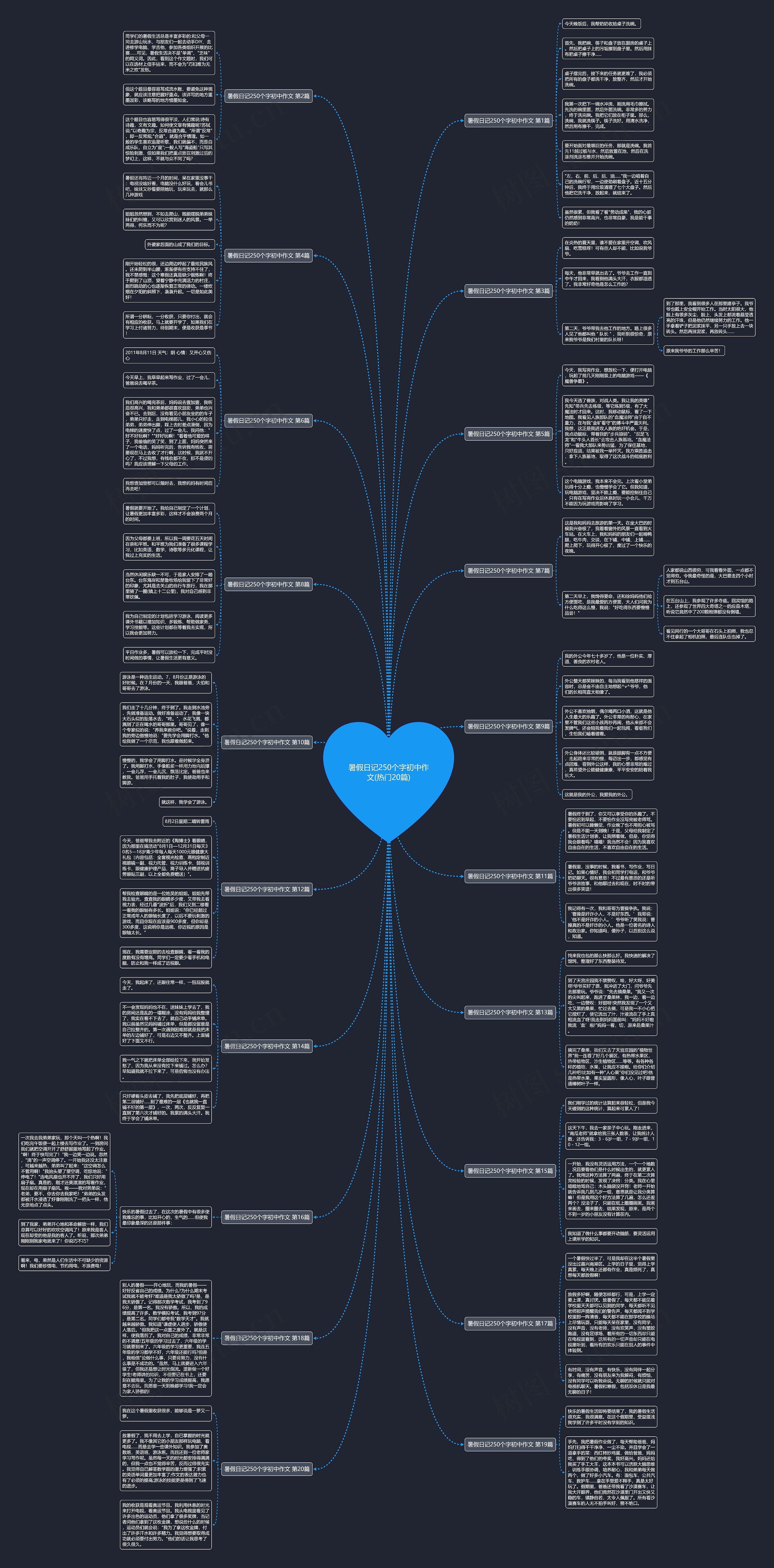 暑假日记250个字初中作文(热门20篇) 暑假日记250个字初中作文(热门20篇)