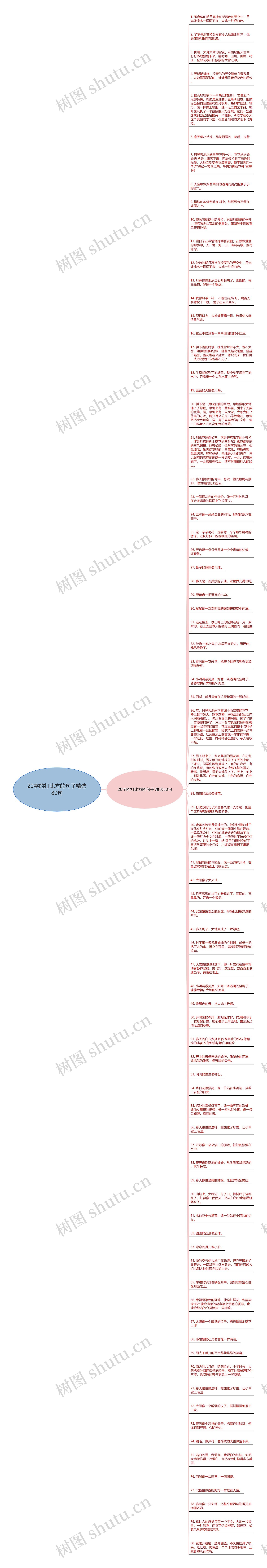 20字的打比方的句子精选80句