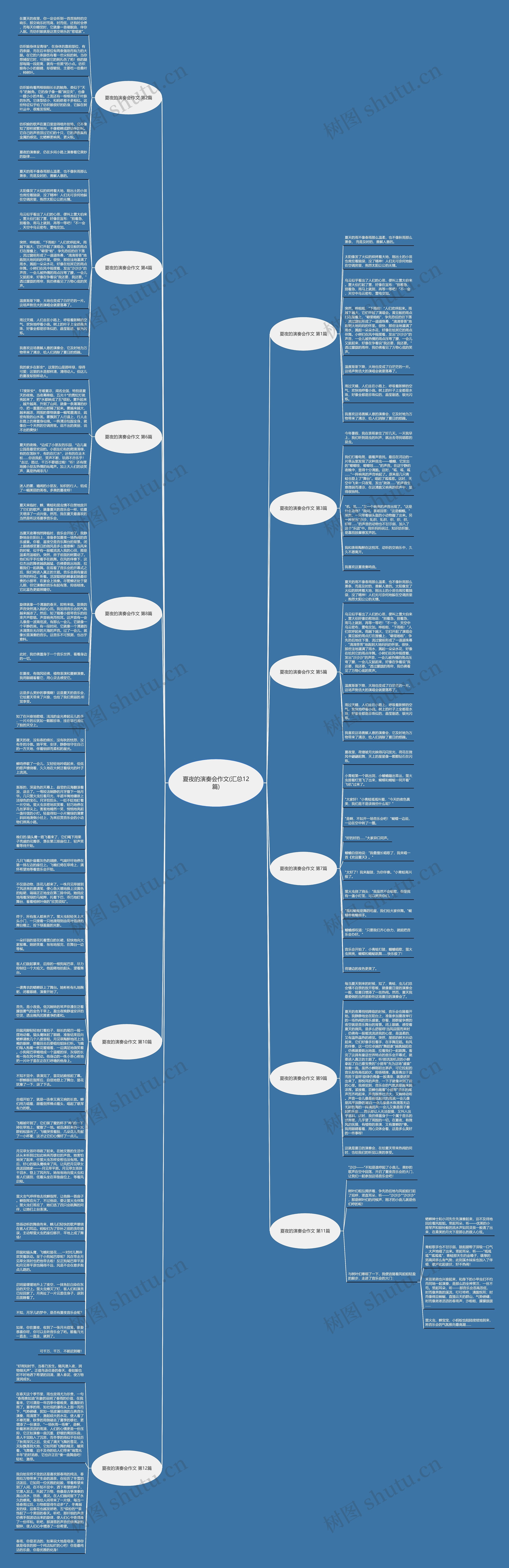 夏夜的演奏会作文(汇总12篇)思维导图