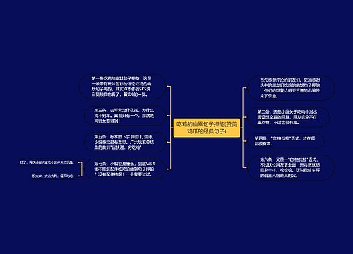 吃鸡的幽默句子押韵(赞美鸡爪的经典句子)