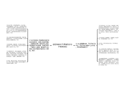 超短唯美句子(青春励志句子唯美简短)