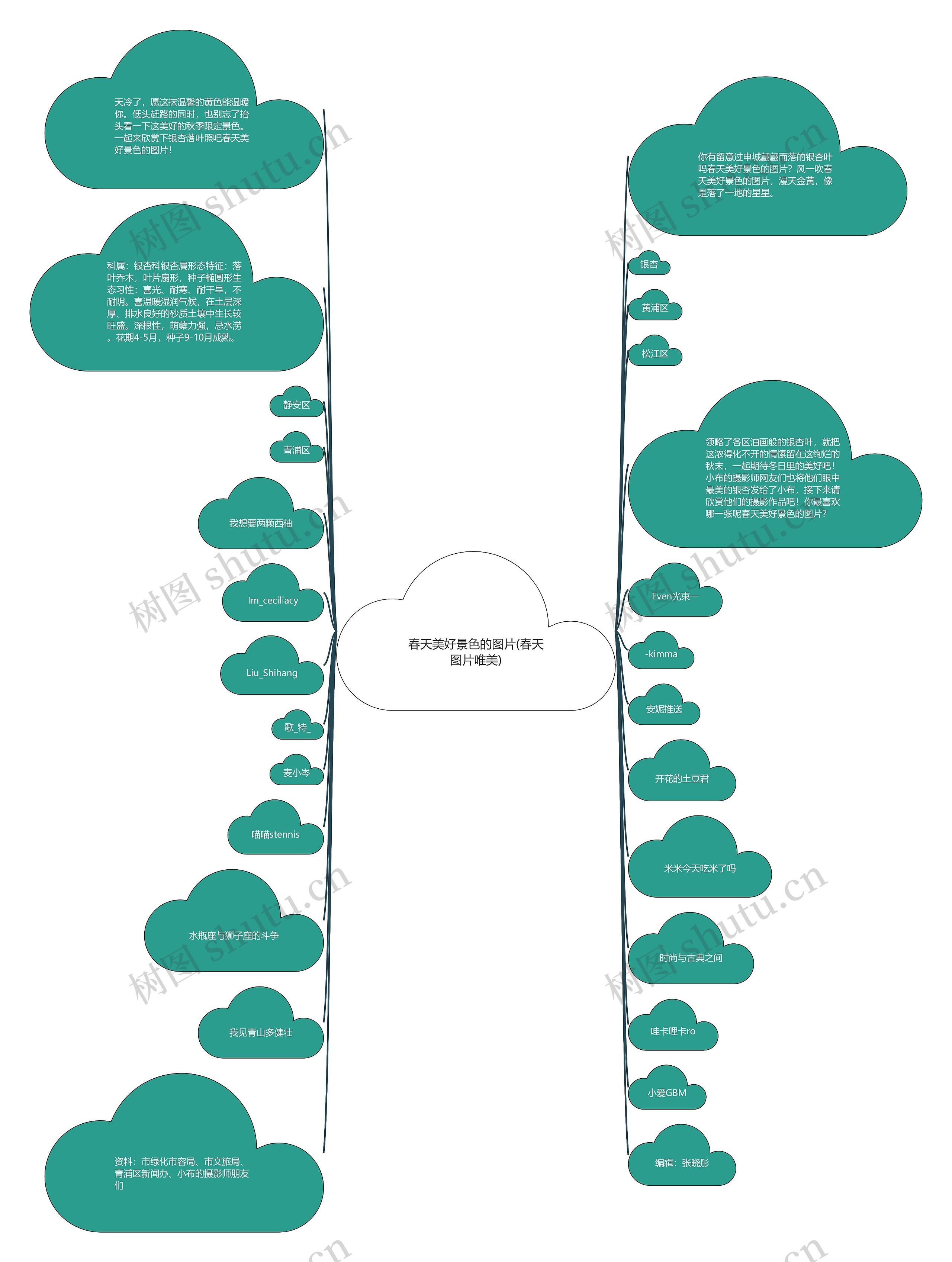春天美好景色的图片(春天图片唯美)思维导图