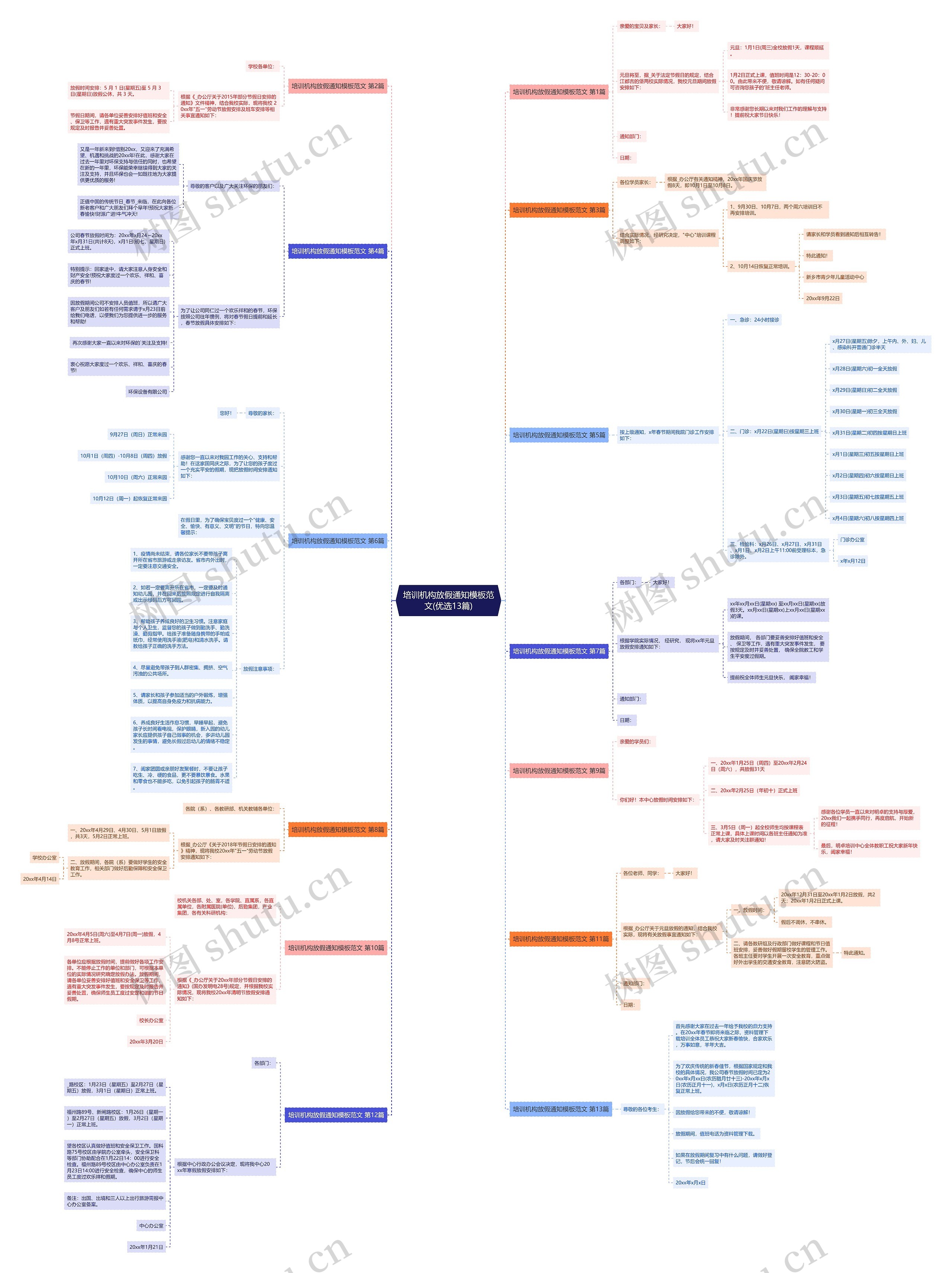 培训机构放假通知模板范文(优选13篇) 培训机构放假通知模板范文(优选13篇)
