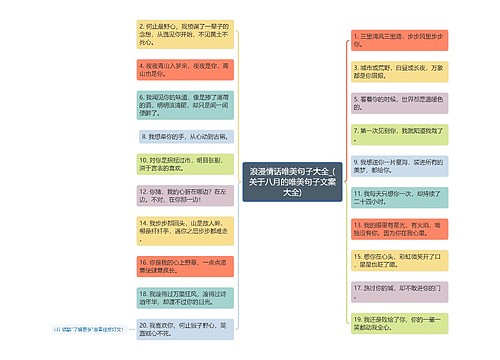 浪漫情话唯美句子大全_(关于八月的唯美句子文案大全)