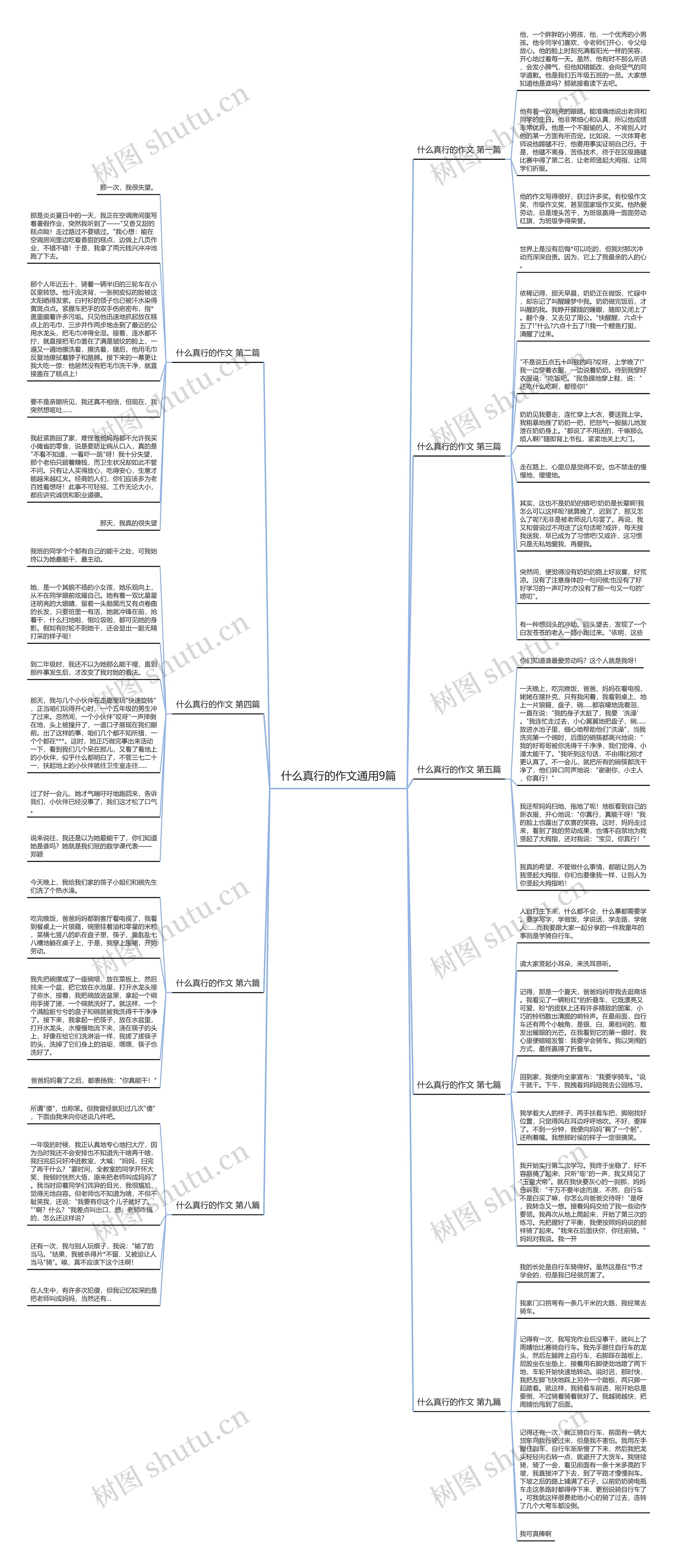 什么真行的作文通用9篇思维导图