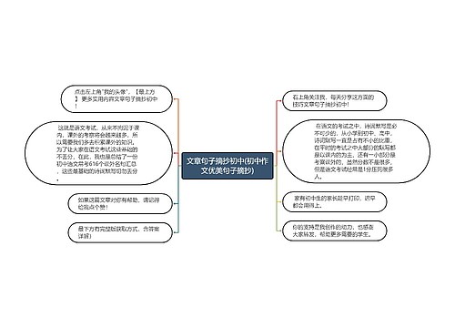 文章句子摘抄初中(初中作文优美句子摘抄)