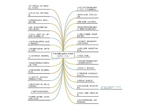 形容体重的幽默句子(搞笑的评价一个人)