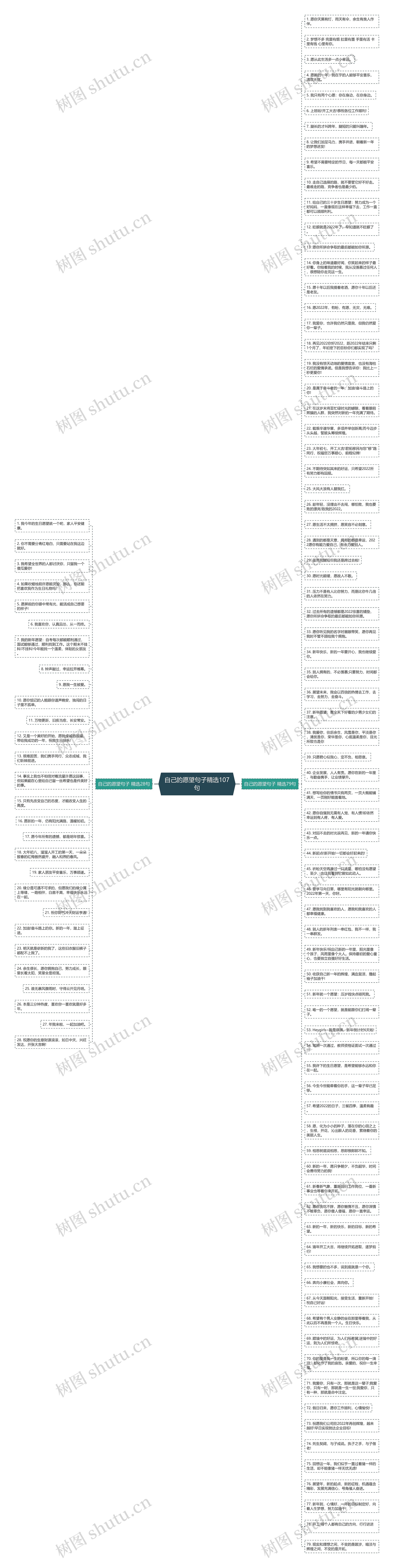 自己的愿望句子精选107句思维导图