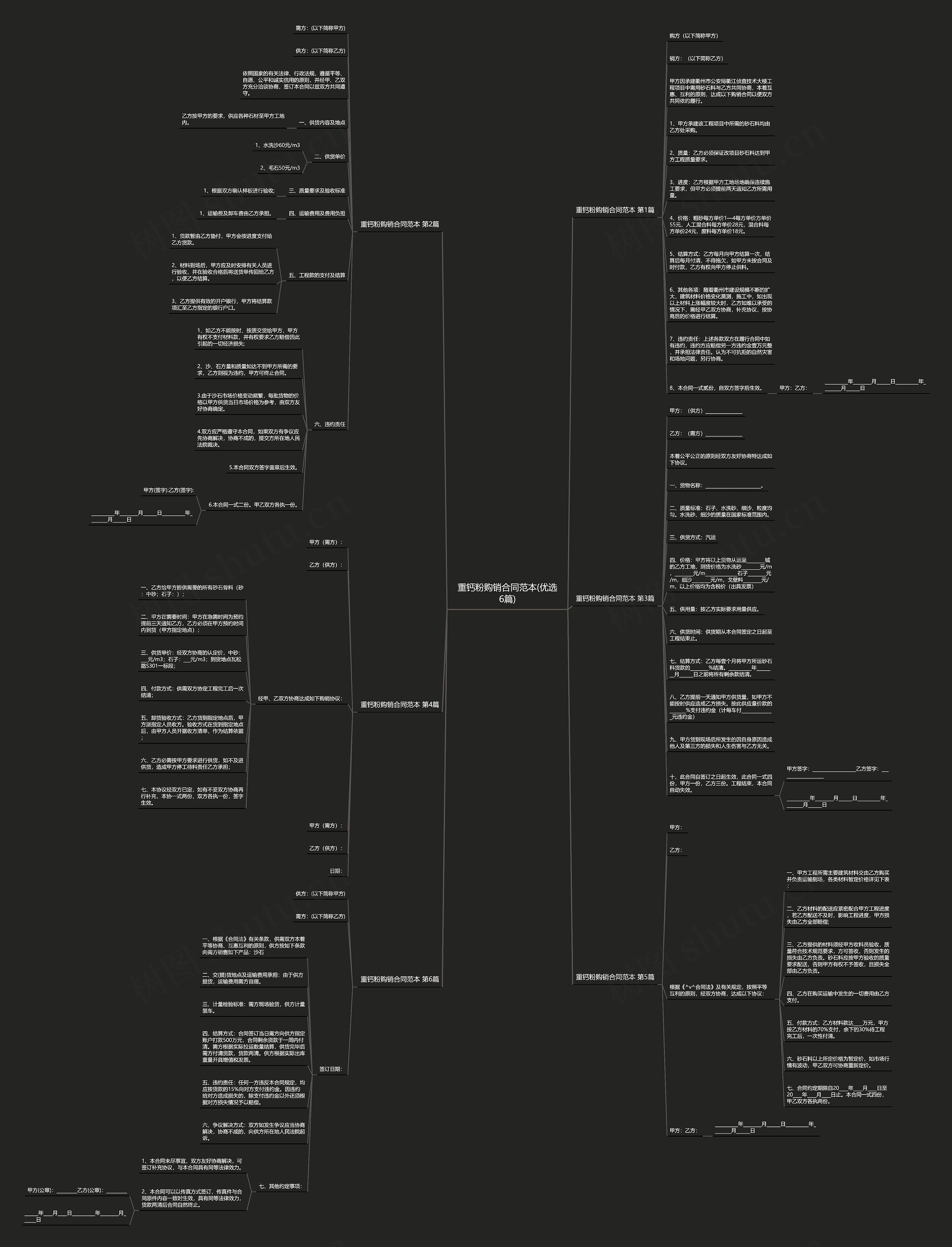 重钙粉购销合同范本(优选6篇) 重钙粉购销合同范本(优选6篇)