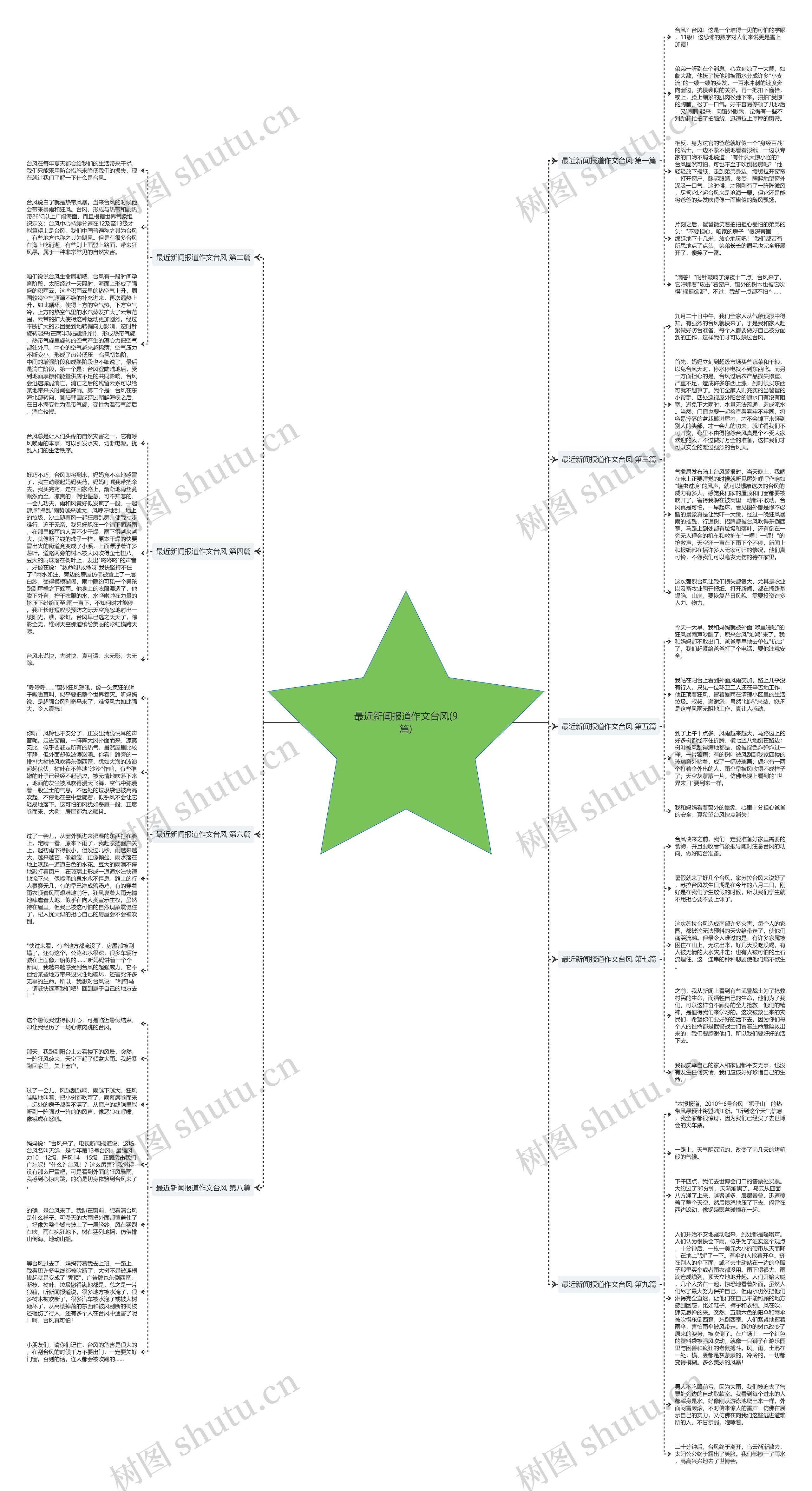 最近新闻报道作文台风(9篇)思维导图