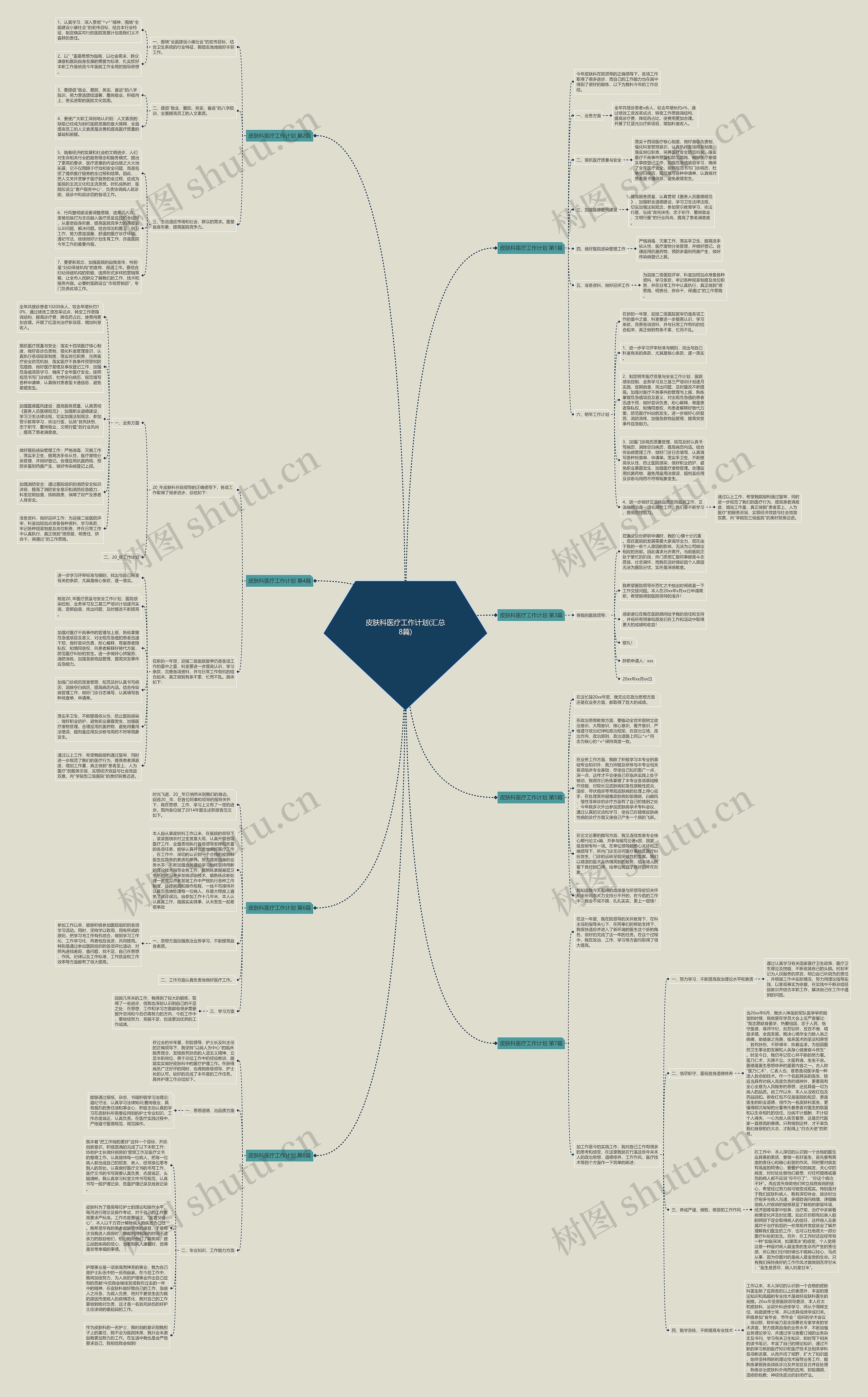 皮肤科医疗工作计划(汇总8篇)思维导图