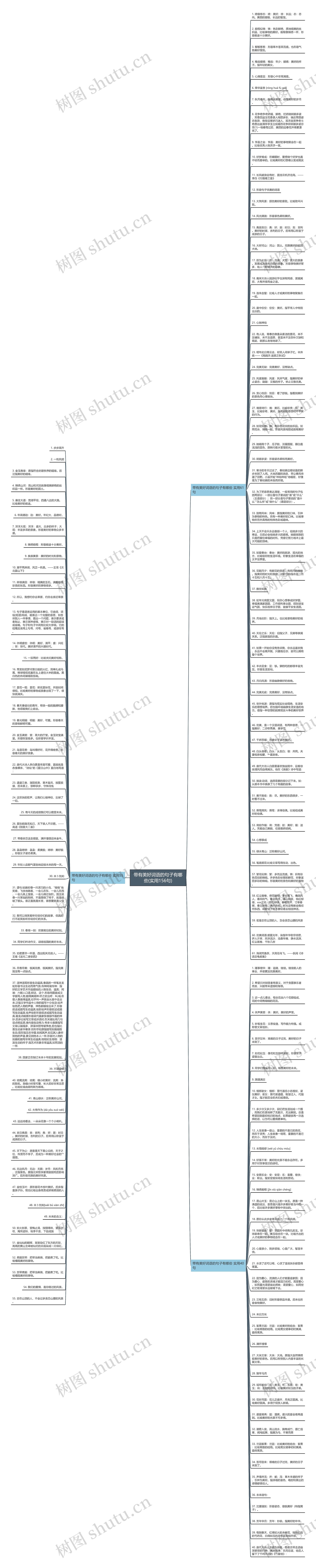 带有美好词语的句子有哪些(实用156句)思维导图