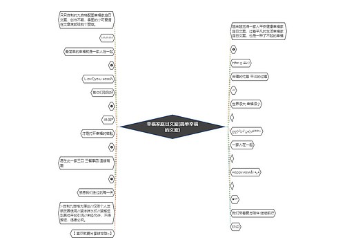 幸福家庭日文案(简单幸福的文案)