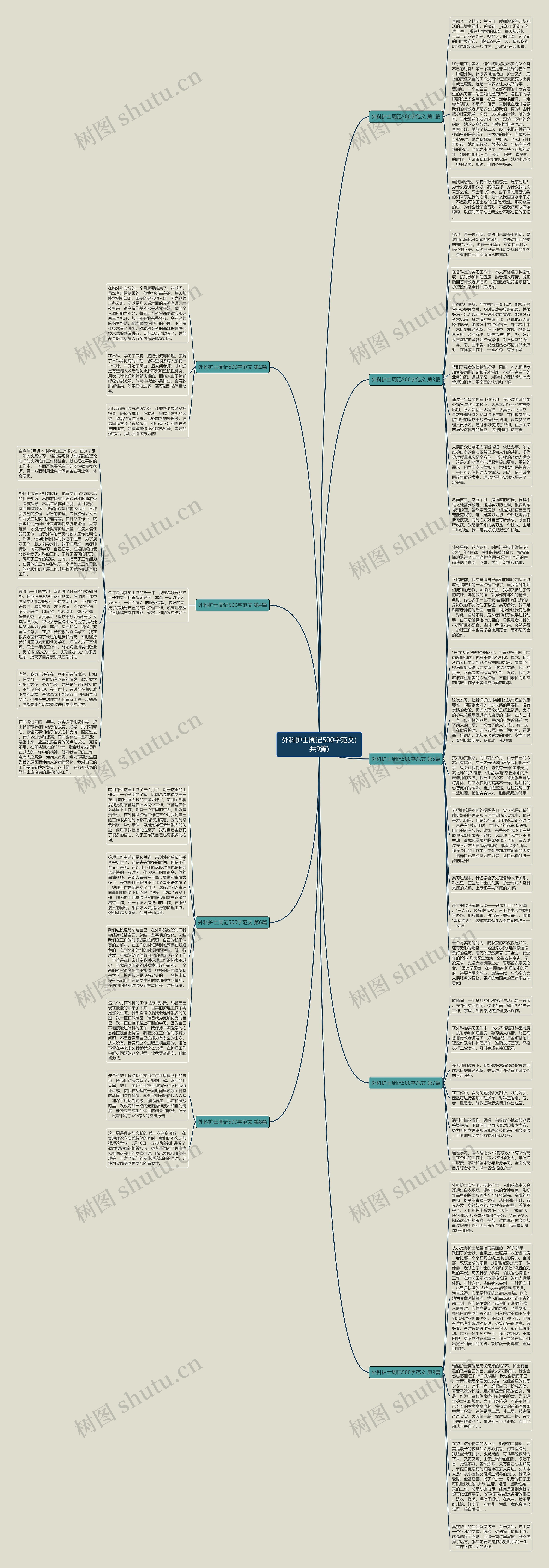 外科护士周记500字范文(共9篇)思维导图