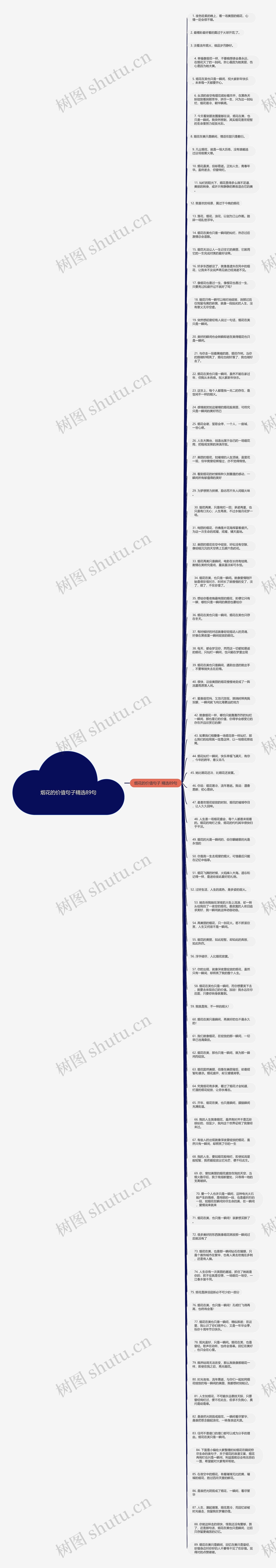 烟花的价值句子精选89句思维导图