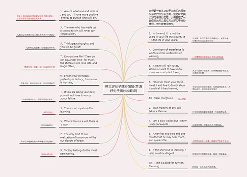 英文好句子摘抄简短(英语好句子摘抄加翻译)