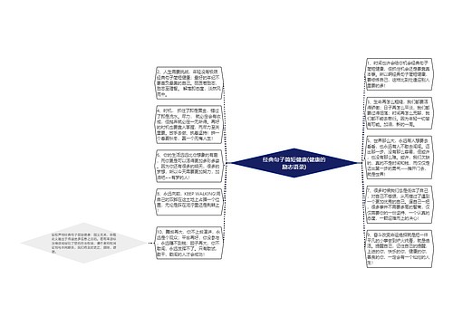 经典句子简短健康(健康的励志语录)