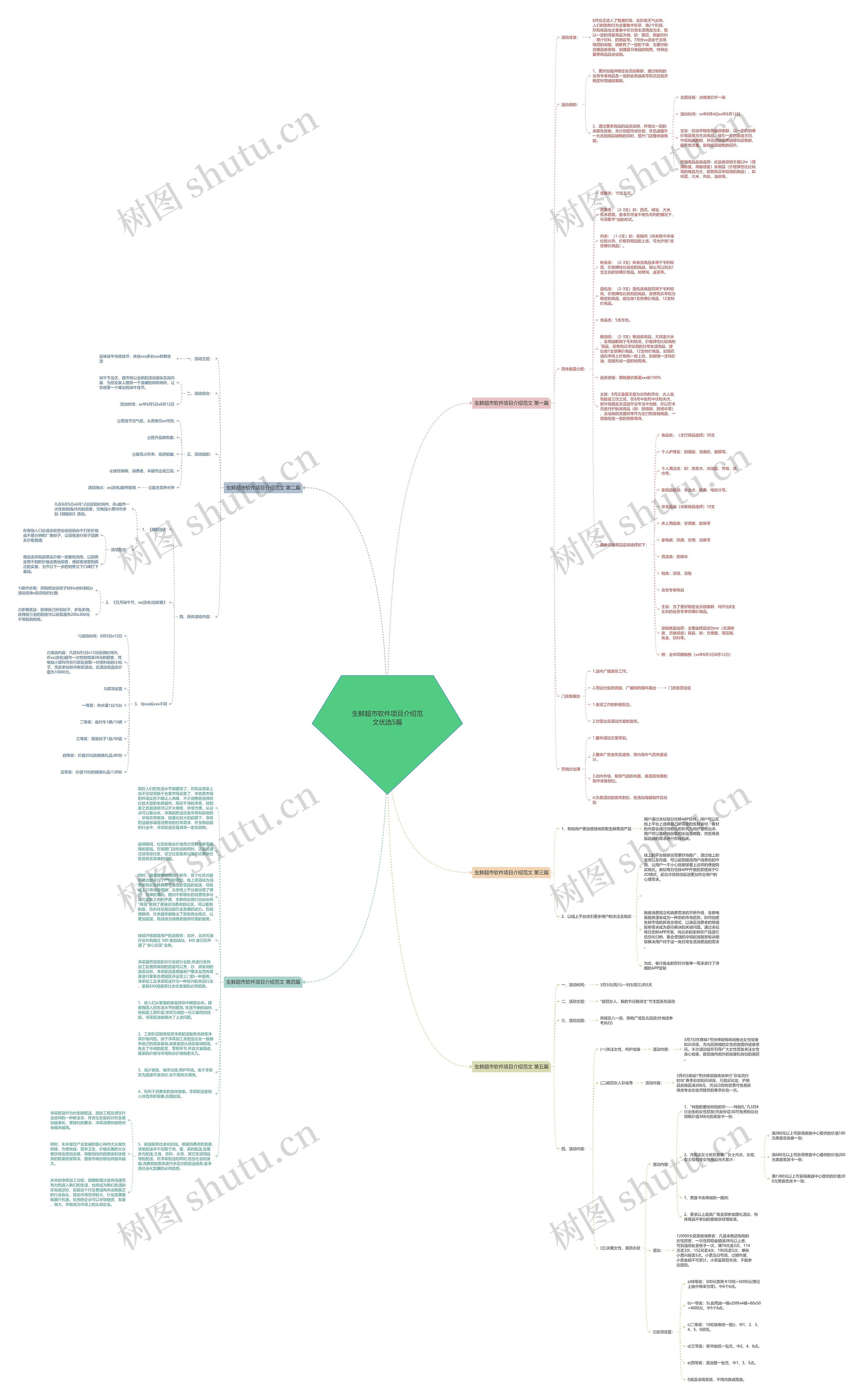 生鲜超市软件项目介绍范文优选5篇思维导图