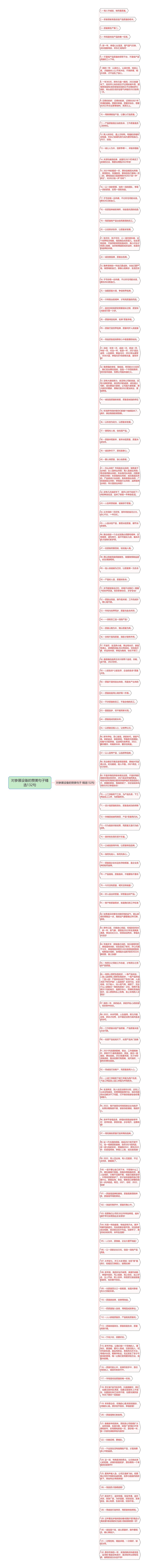 对参展设备的赞美句子精选132句思维导图