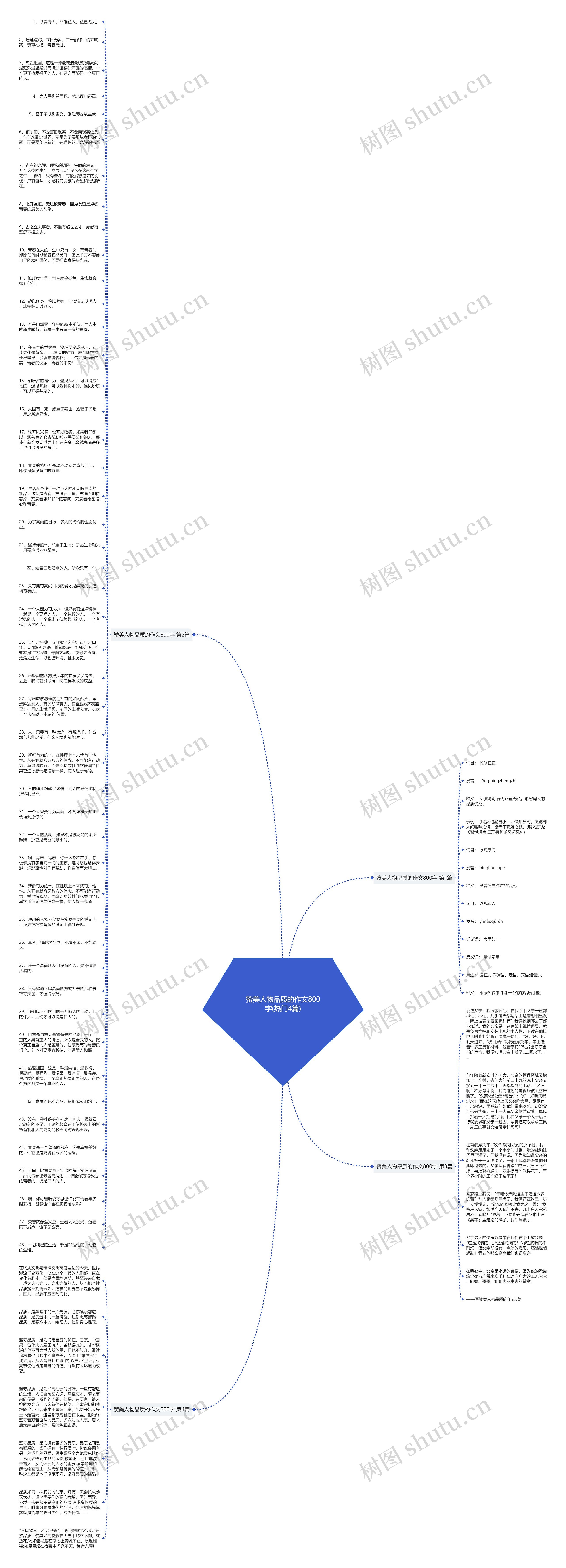 赞美人物品质的作文800字(热门4篇)思维导图